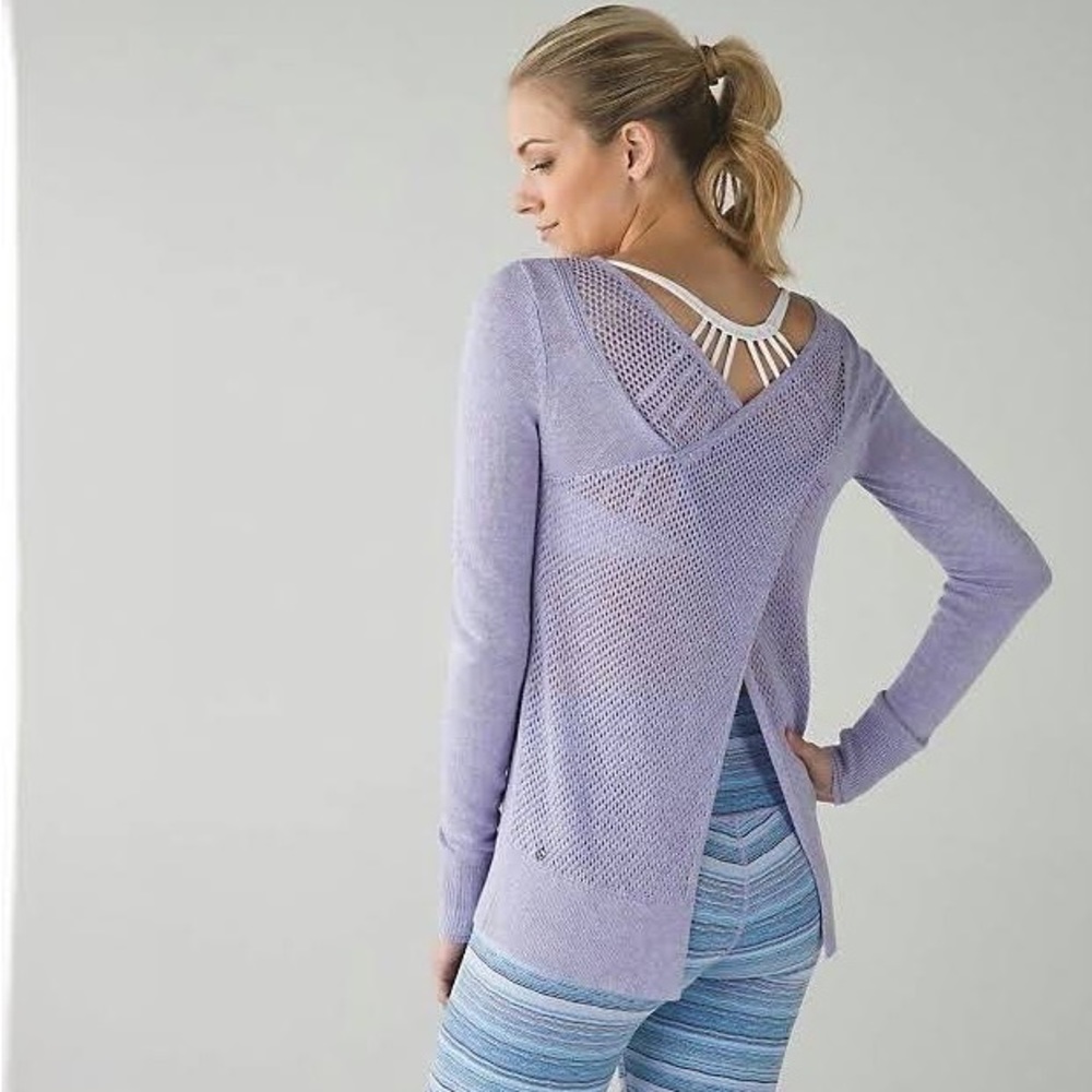Lululemon Sunset Savasana Pullover size 6 Lavender